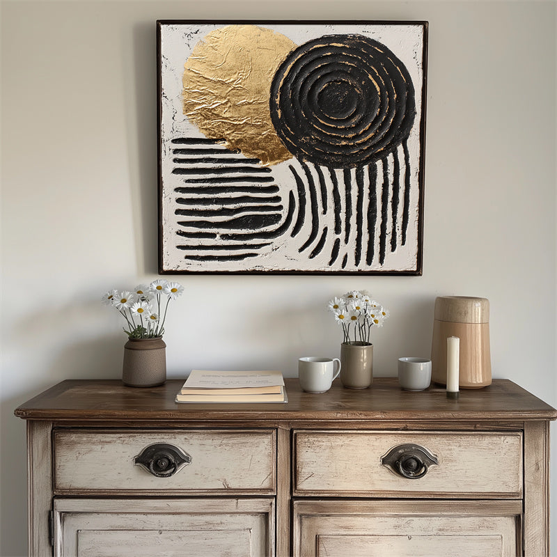 vipgallery Golden Balance: Abstract Harmony-wp240518