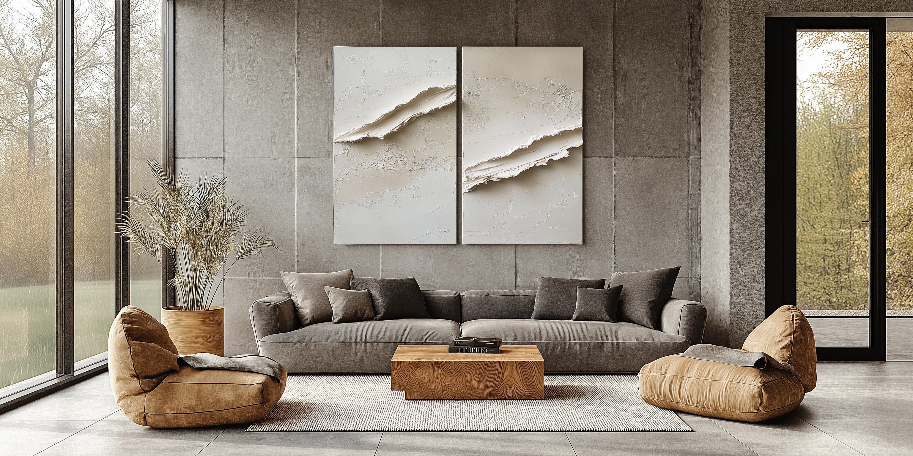 vipgallery Textured Abstract Waves in Neutral Tones-wp240828