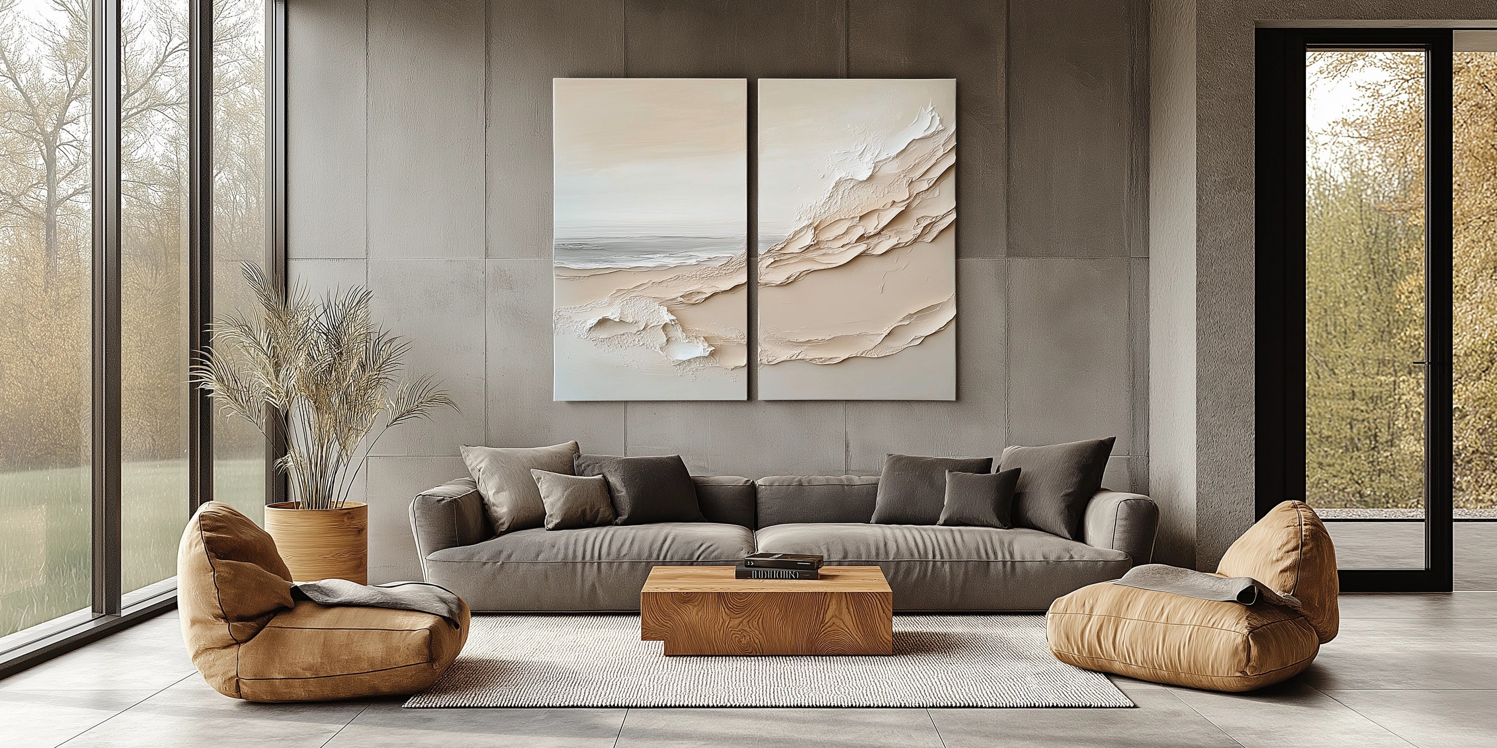 vipgallery Textured Ocean Waves in Soft Tones-wp240838