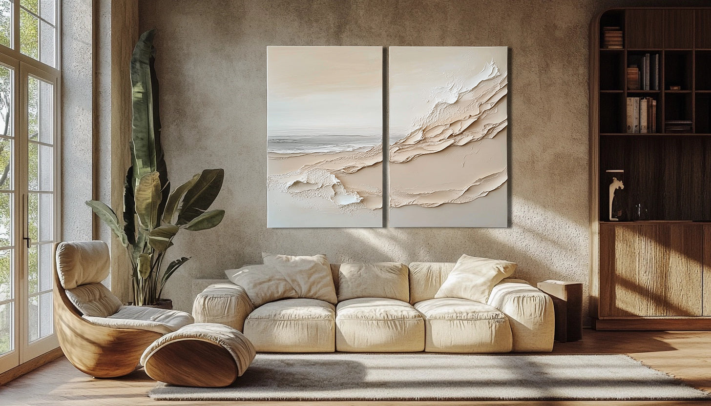 vipgallery Textured Ocean Waves in Soft Tones-wp240838