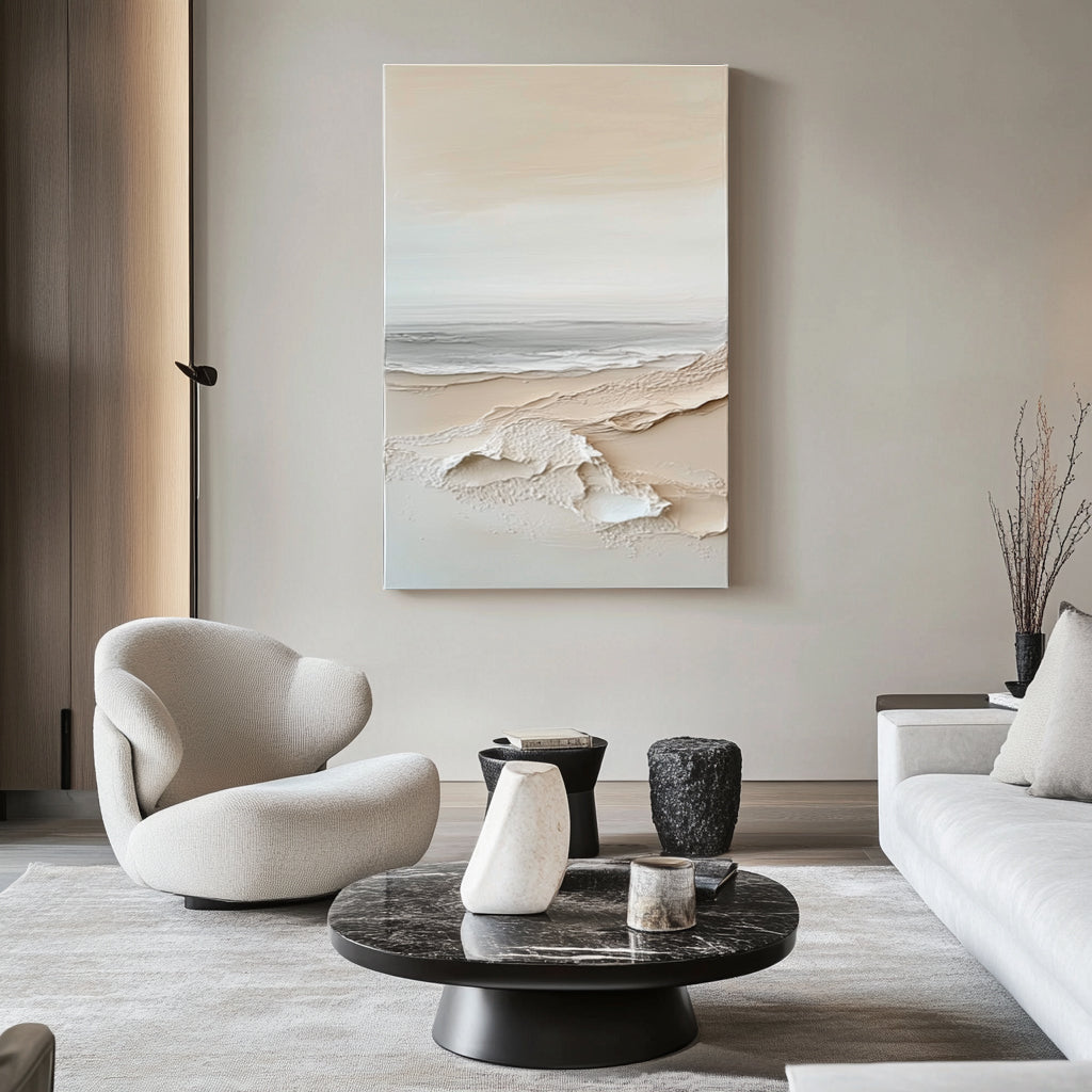 vipgallery Textured Ocean Waves in Soft Tones-wp240838