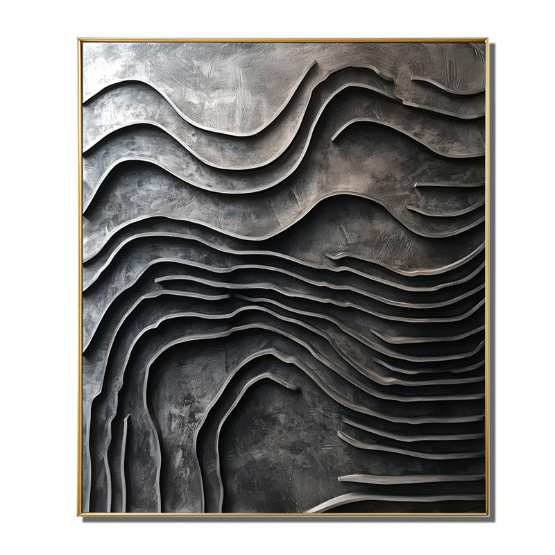 vipgallery Layered Metallic Wave Artwork-240978