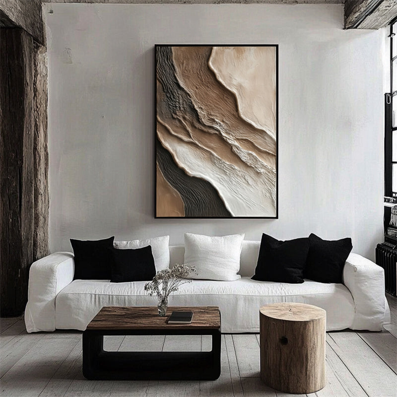 vipgallery Earthy Textured Flow Artwork-241028