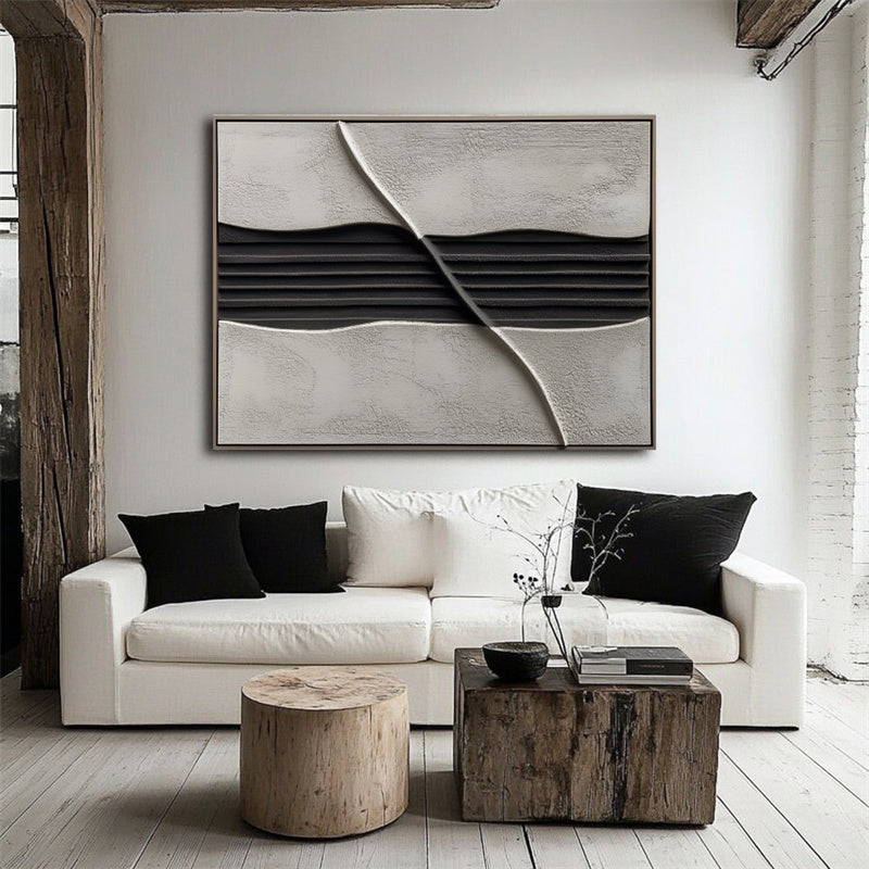 vipgallery Intersected Neutral Wall Sculpture-241178