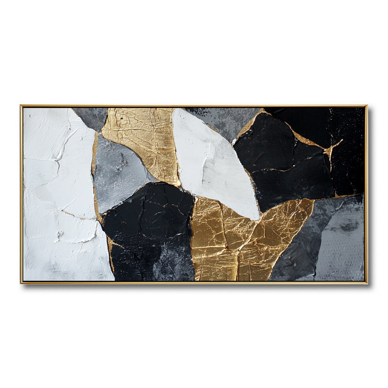 vipgallery Abstract Gold Black Wall Art-wp241338