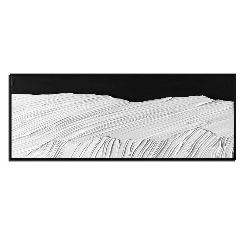 vipgallery Black & White Horizontal Wave Art-wp241388