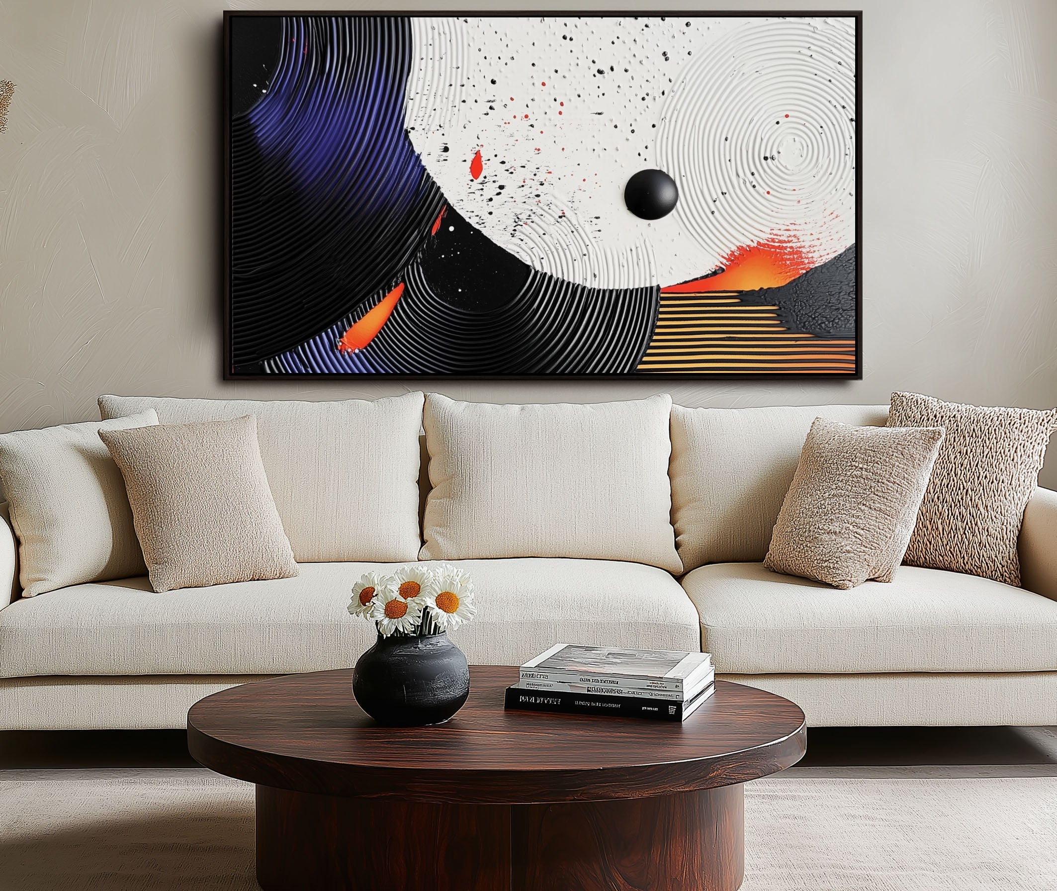 vipgallery Textured Abstract Ocean Waves in Neutrals-wp241638
