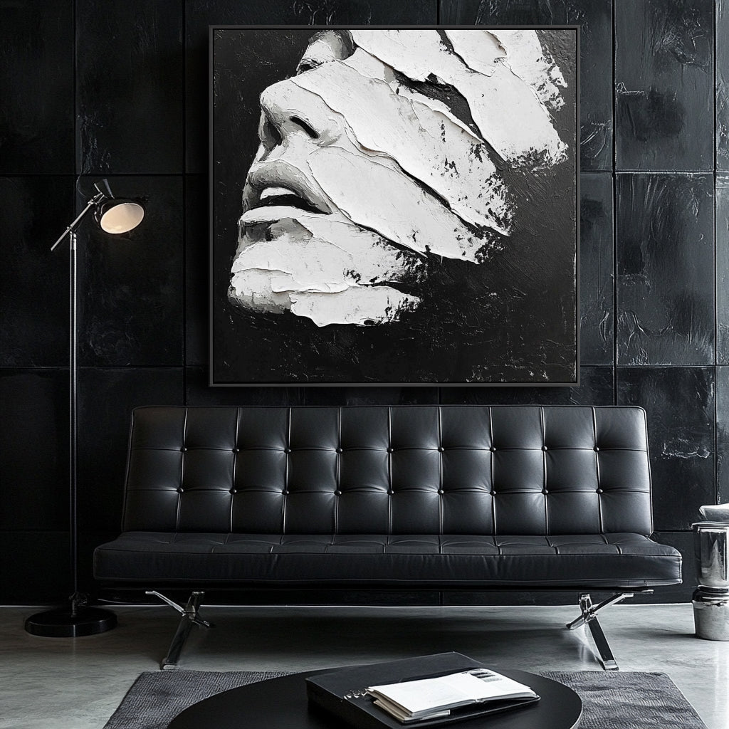 vipgallery Textured Face Abstract Painting-wp241748