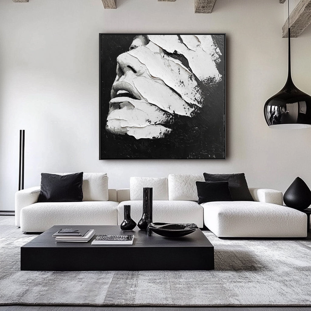 vipgallery Textured Face Abstract Painting-wp241748