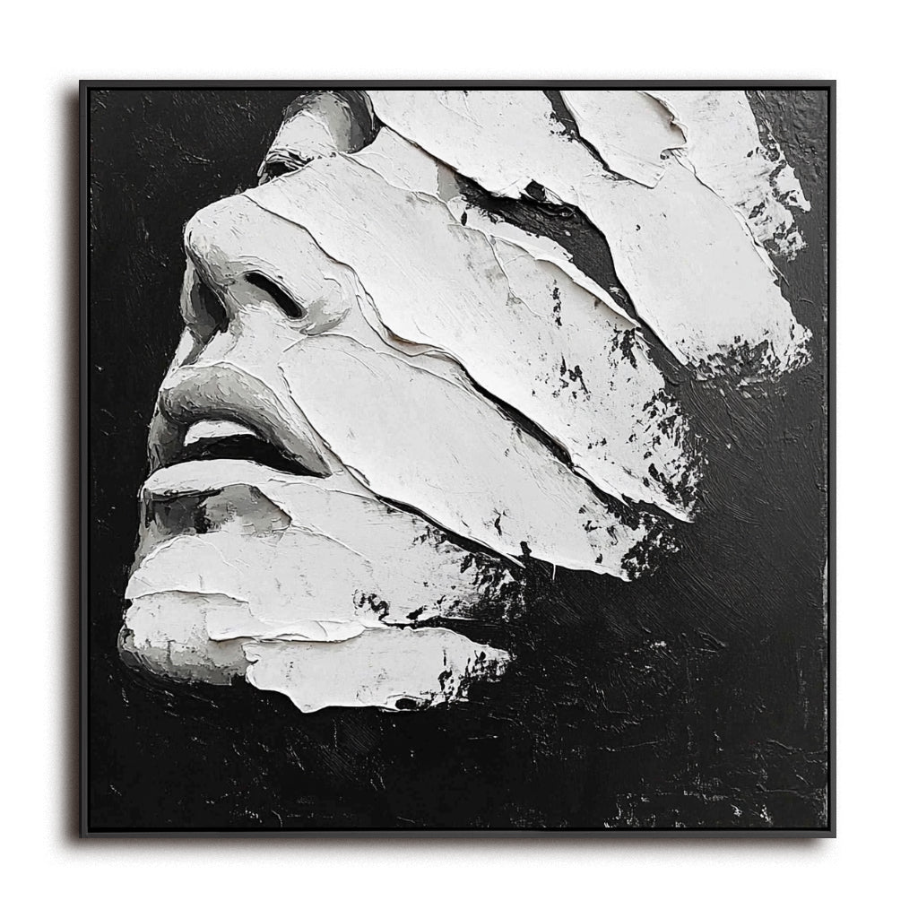vipgallery Textured Face Abstract Painting-wp241748