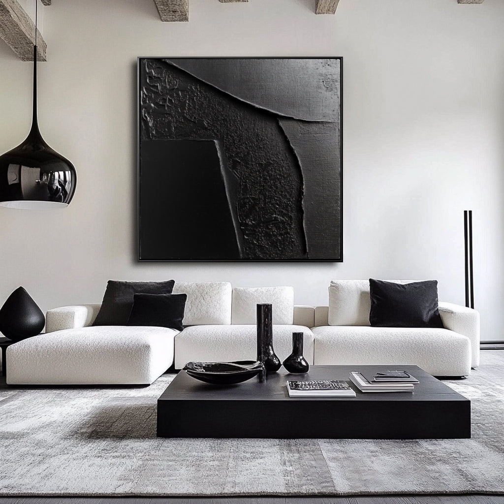 vipgallery Textured Black Abstract Art-wp241868