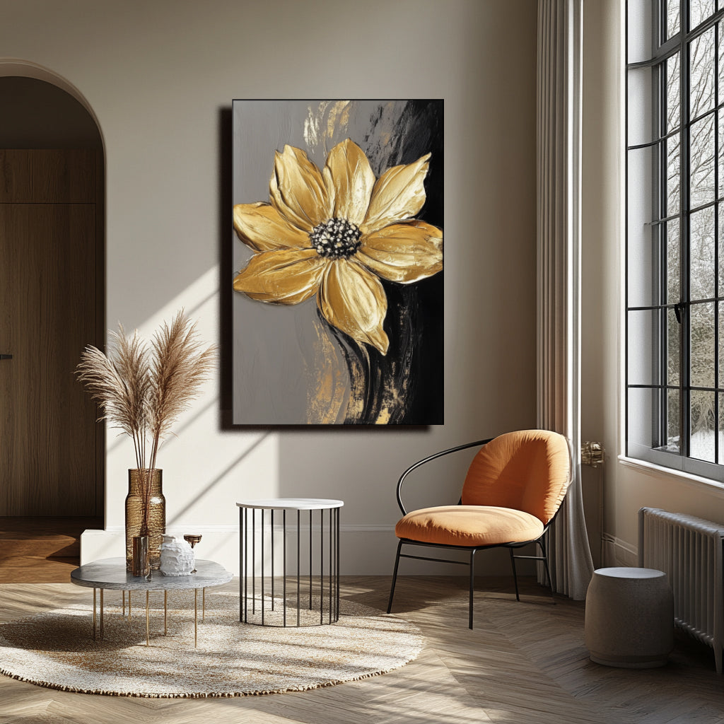 vipgallery Golden Radiance: Textured Bloom-wp241958