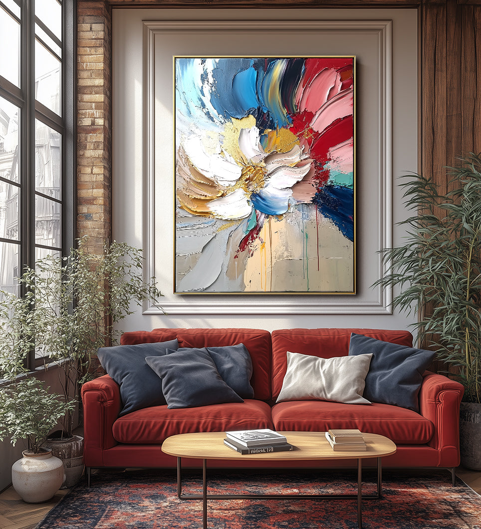 vipgallery Calm Horizon: Textured Ocean Painting-wp242278