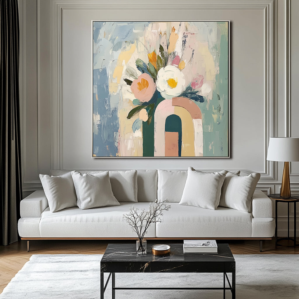 vipgallery Textured Abstract Ocean Waves in Muted Neutrals-wp242318