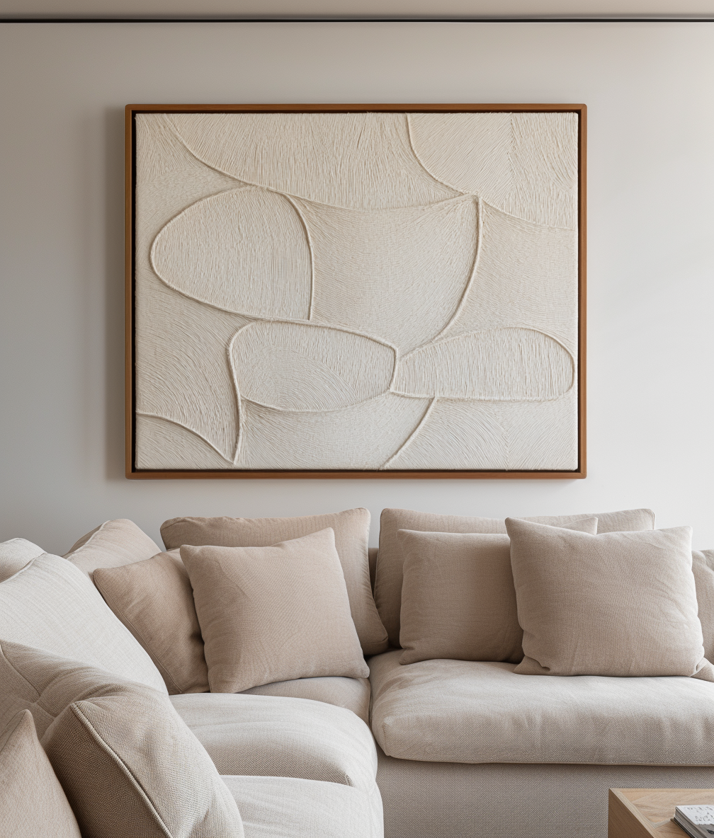 vipgallery Textured Abstract Ocean Waves in Soft Neutrals-wp242498