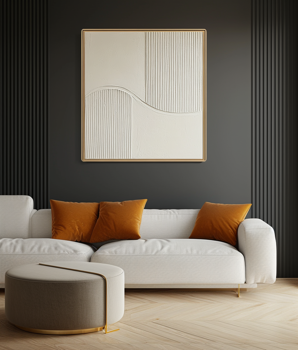vipgallery Textured Abstract Ocean Waves in Soft Grays and Whites-wp242628