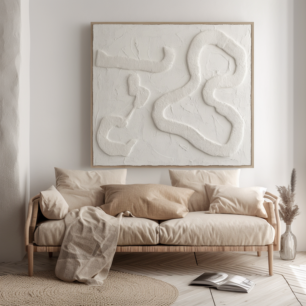 vipgallery Textured Abstract Waves in Soft Grays and Whites-wp242688