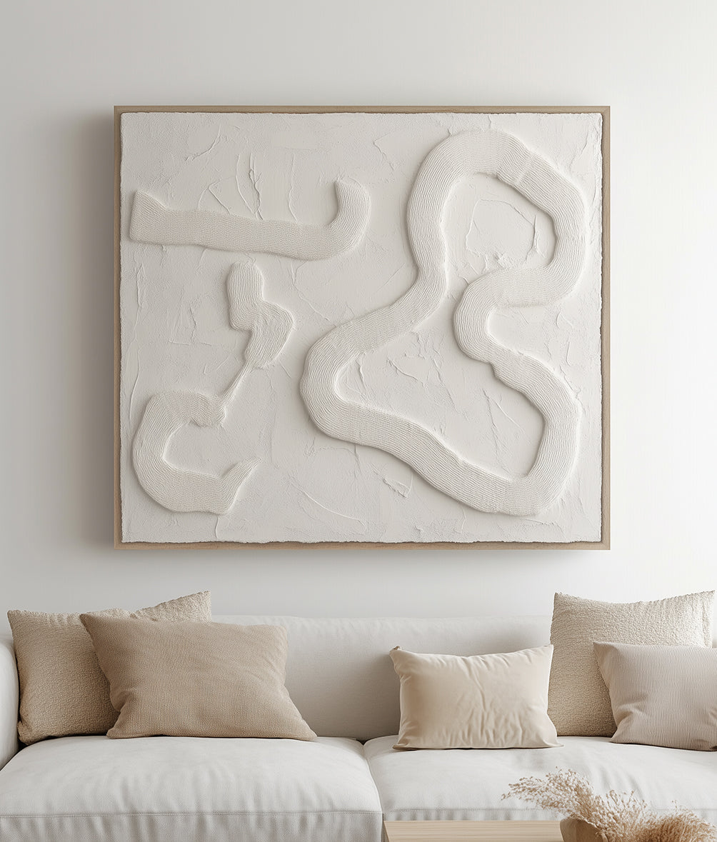 vipgallery Textured Abstract Waves in Soft Grays and Whites-wp242688
