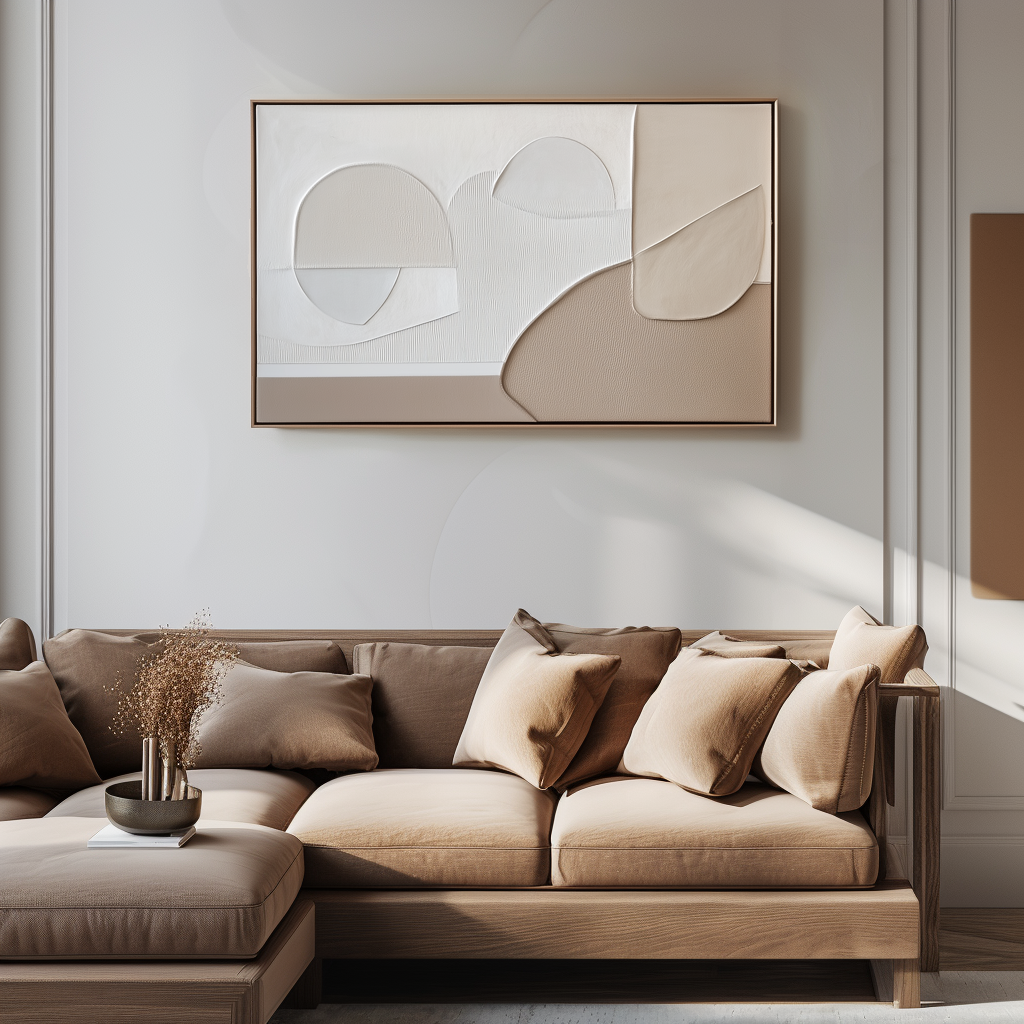 vipgallery Textured Abstract Waves in Muted Tones-wp242918