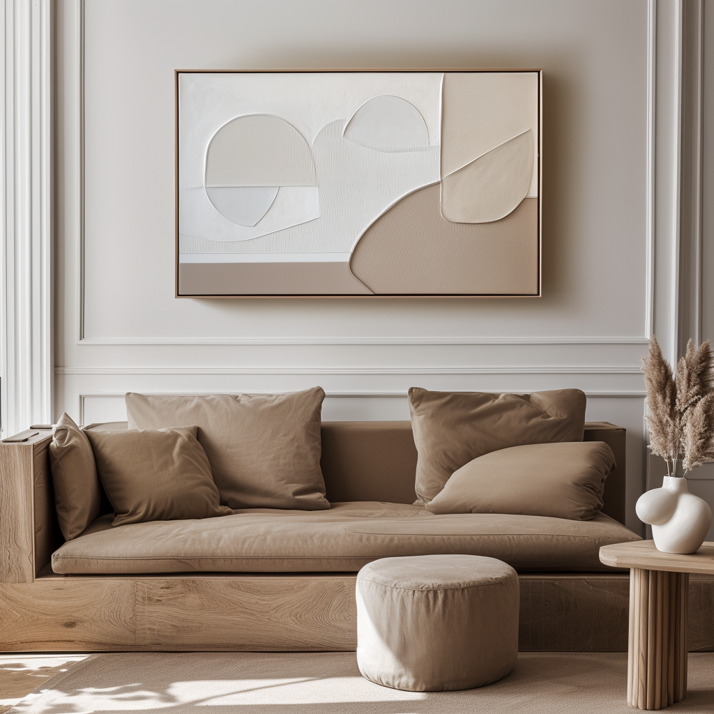 vipgallery Textured Abstract Waves in Muted Tones-wp242918