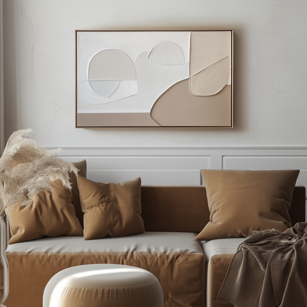vipgallery Textured Abstract Waves in Muted Tones-wp242918