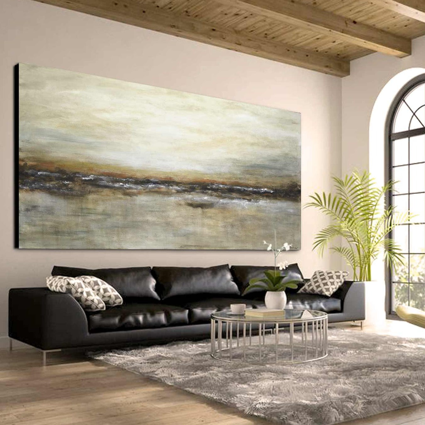 vipgallery Artwork Earth Tones Brown Sienna "Not Afraid"