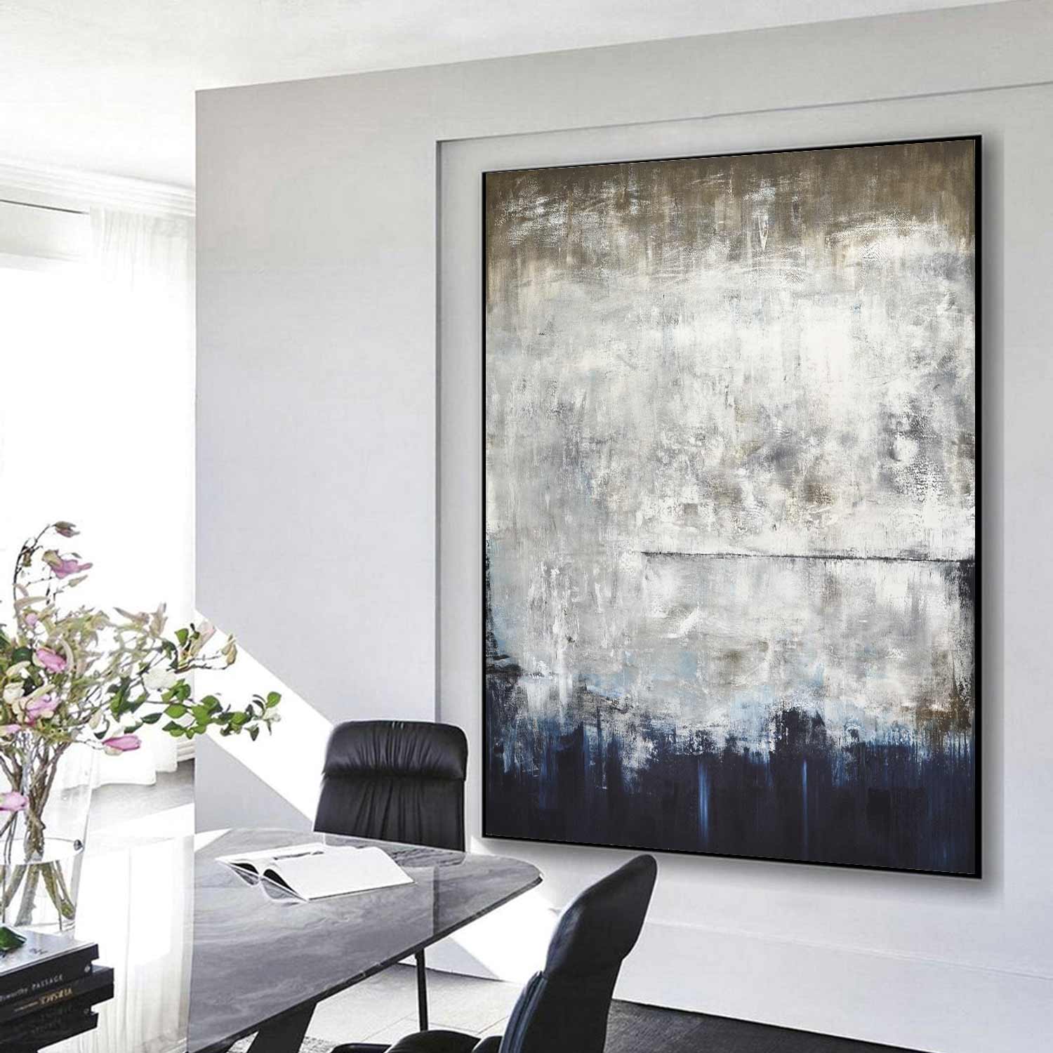 vipgallery Original Large Contemporary Abstract Painting "Silent Strength"