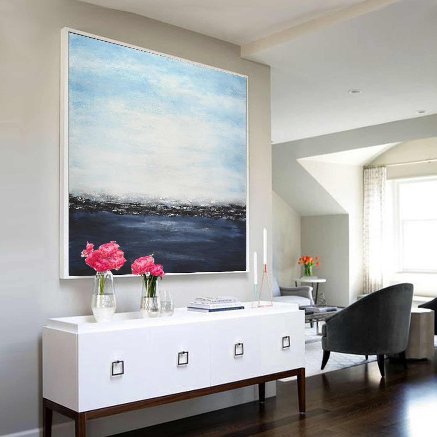 vipgallery Seascape Modern Art Design Painting "Deep Blue"