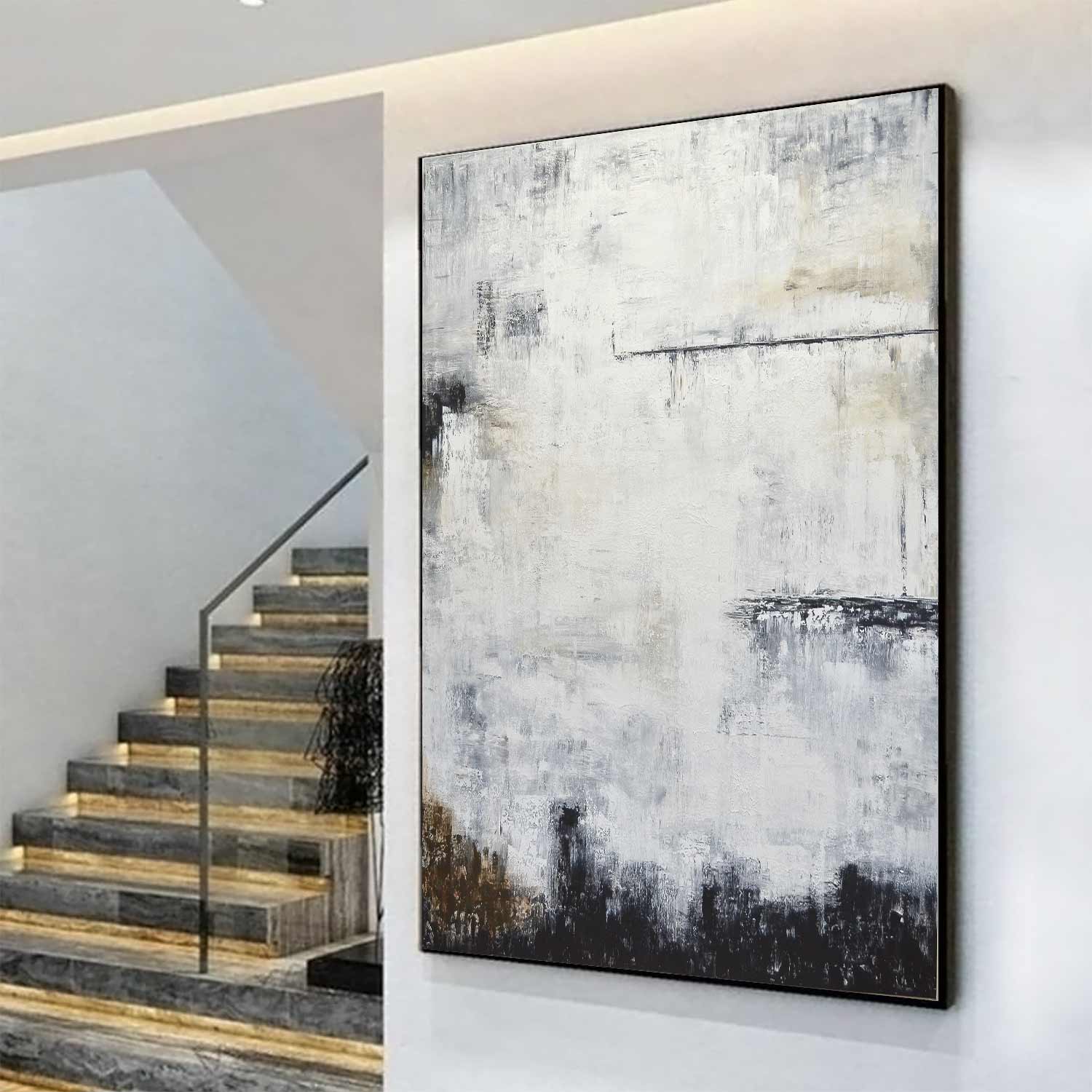 vipgallery Large Vertical Contemporary Abstract Painting "Chances"