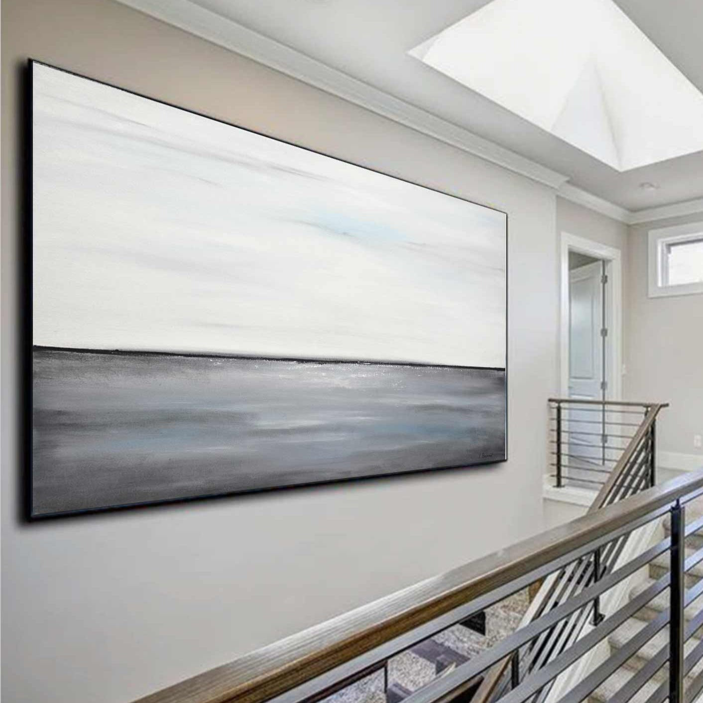 vipgallery Landscape Art Timeless Design Huge Painting "Gray Waters"