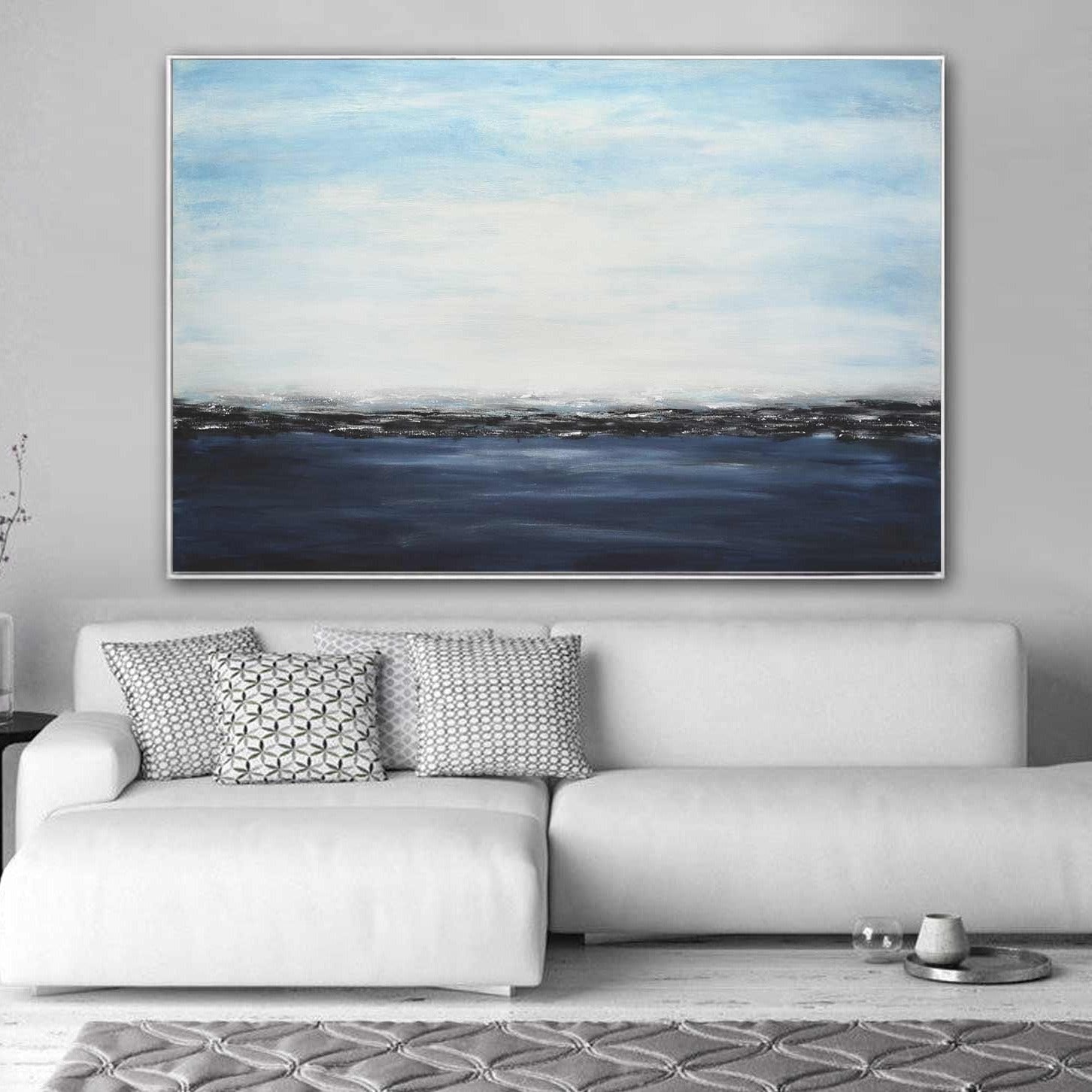 vipgallery Seascape Oil Painting Waves Wall Art "Deep Blue"