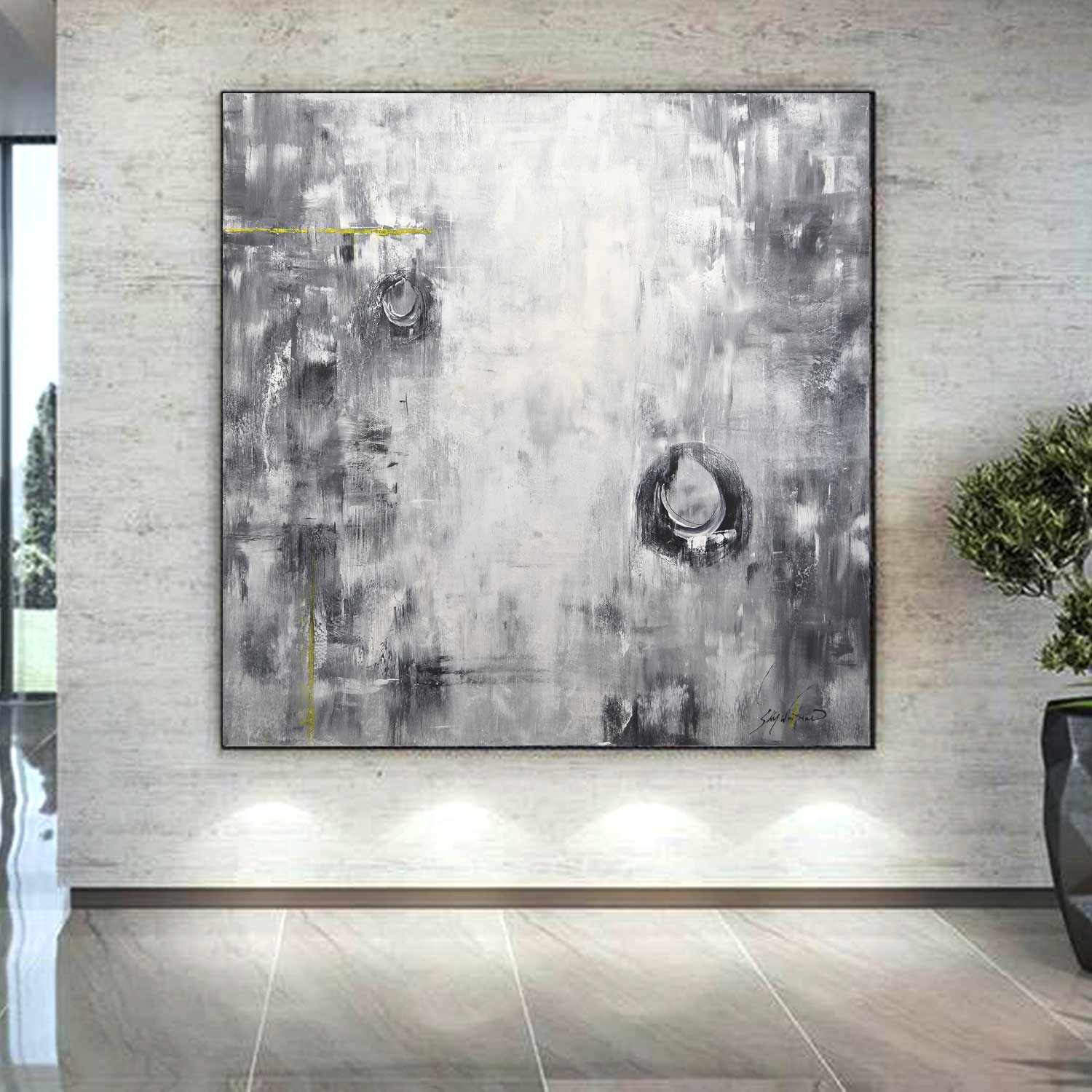 vipgallery Monochrome Painting Circles "Interpretations"