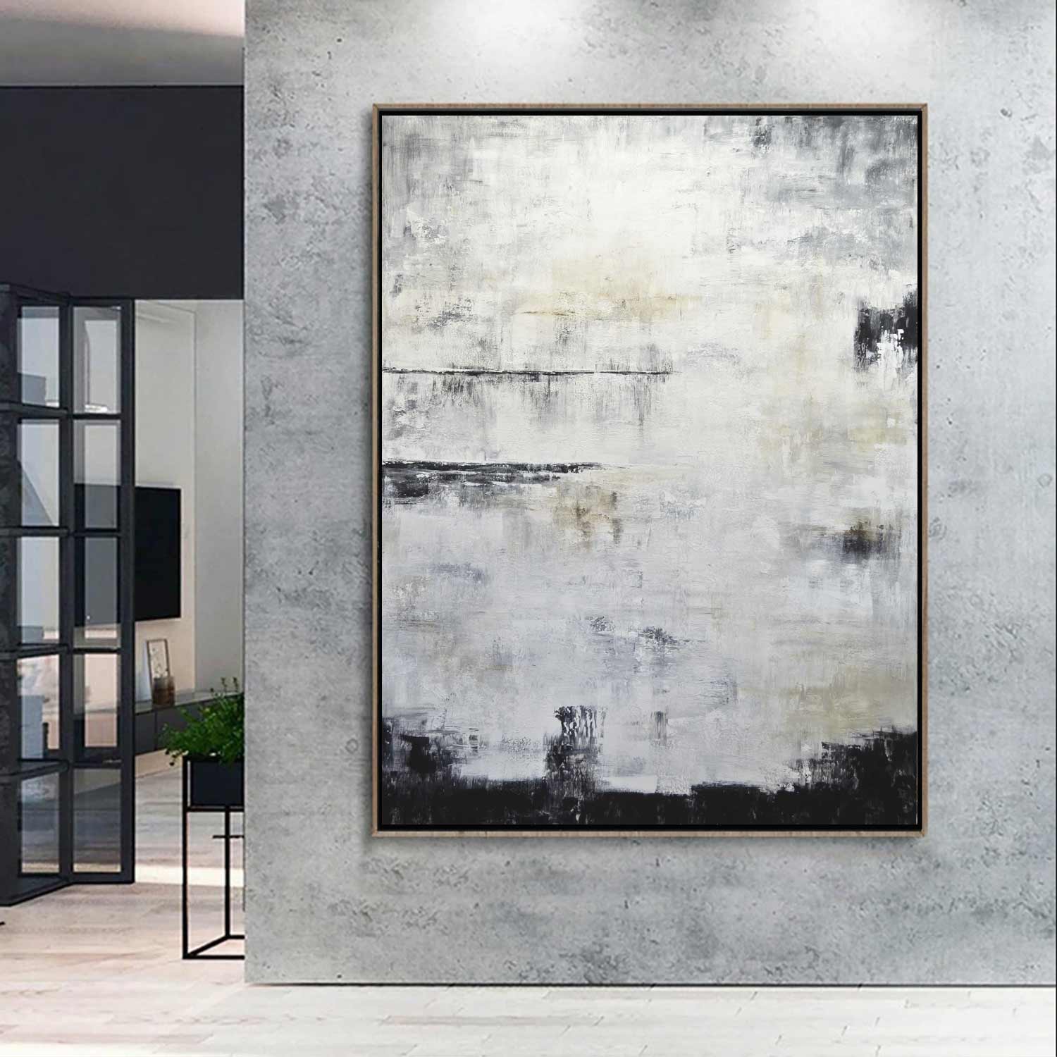 vipgallery Contemporary Painting For Decor Handmade Art "The Spectator"