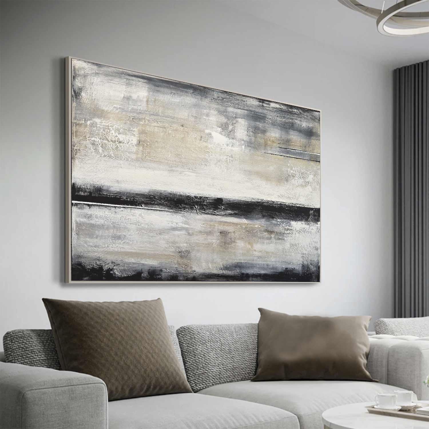 vipgallery Suede Contemporary Abstract Artisan Painting "Daydream"