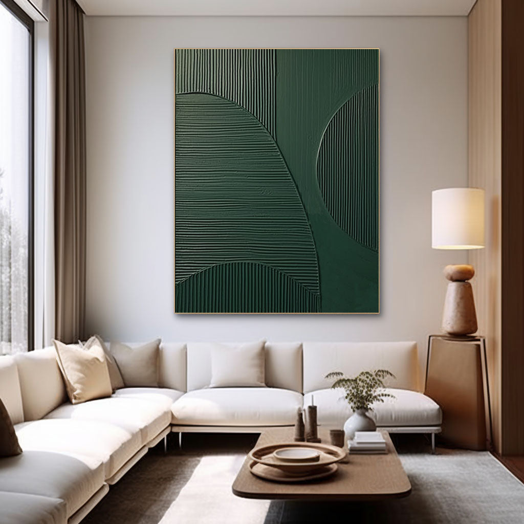 vipgallery Blue & Green Abstract Painting #CXA 009