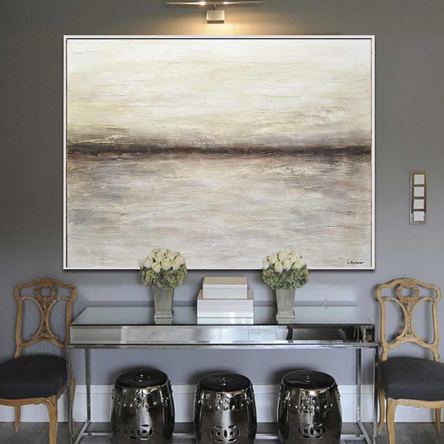 vipgallery Original Textured Large Landscape Oil "Driven"