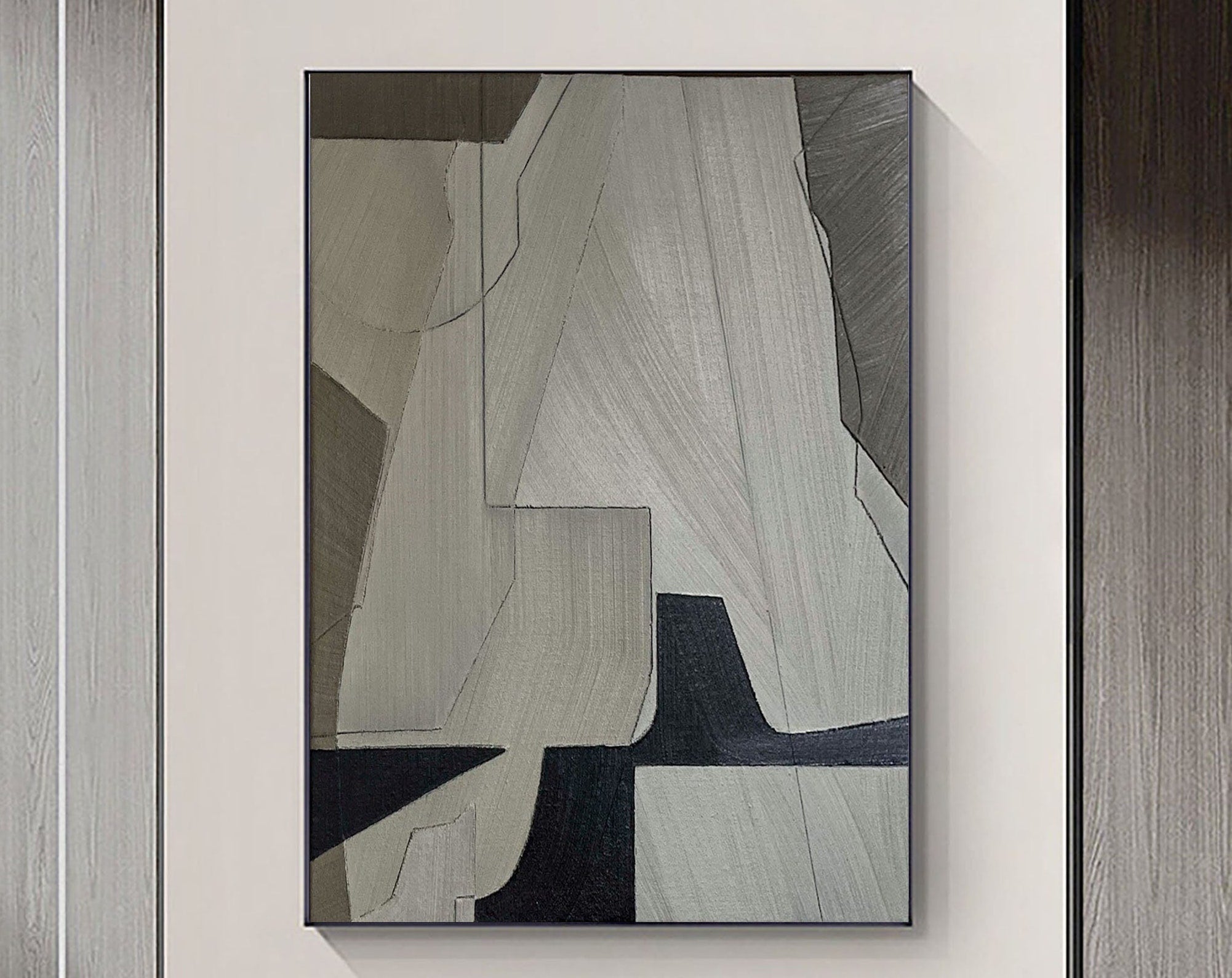 vipgallery Grey Minimalist Painting #CXA 010
