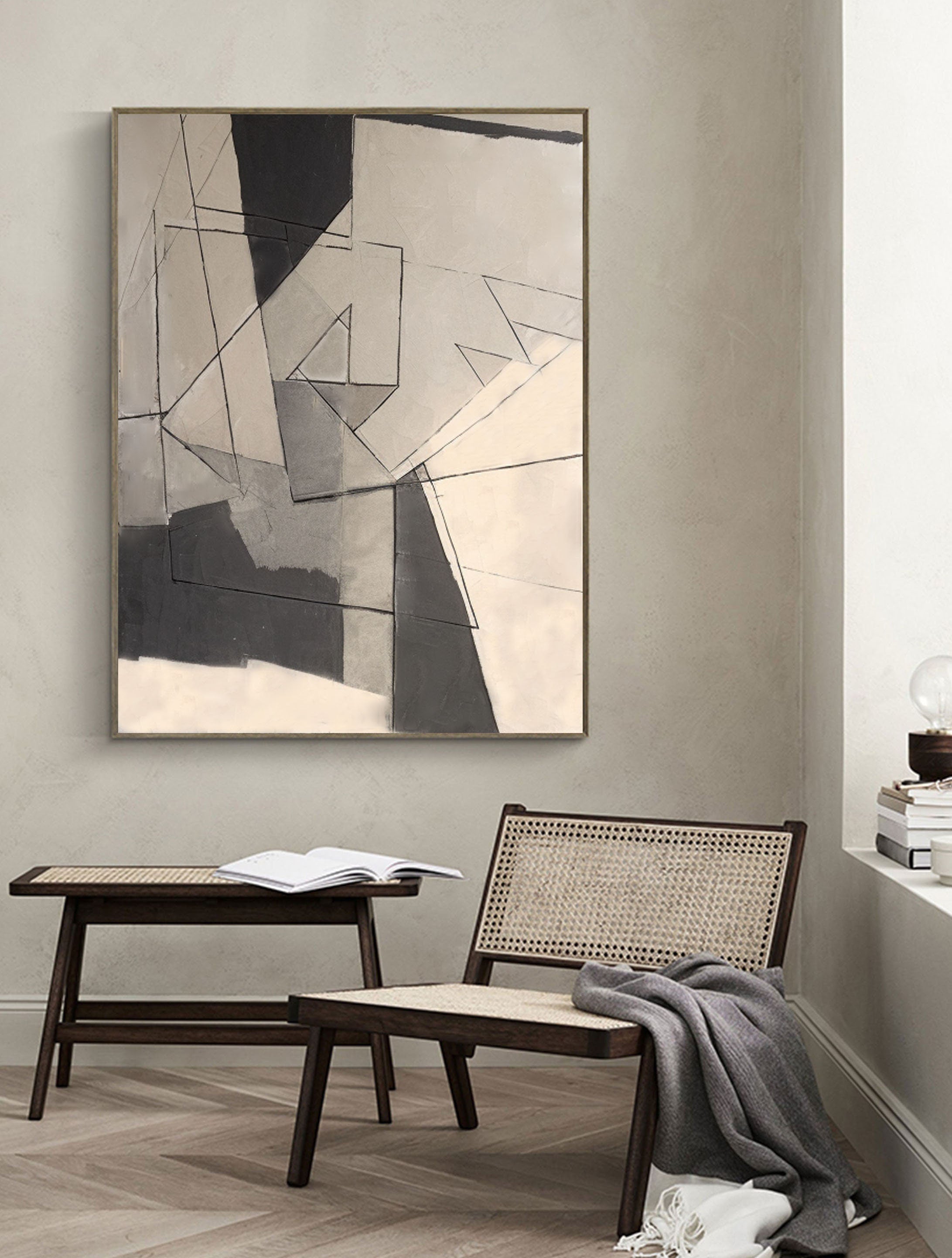 vipgallery Grey Minimalist Painting #CXA 009