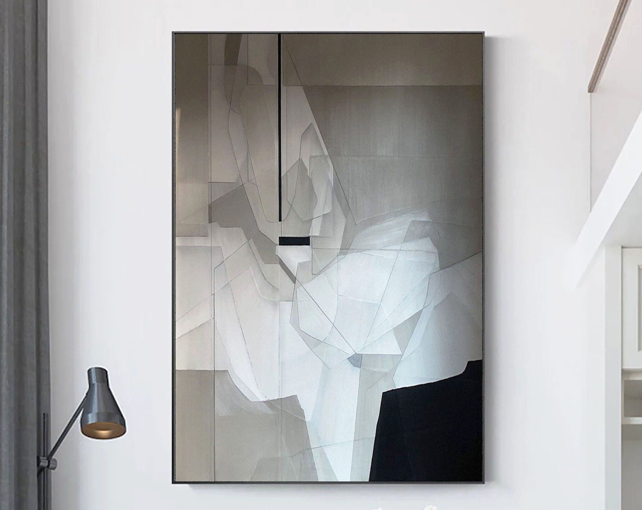 vipgallery Grey Minimalist Painting #CXA 012