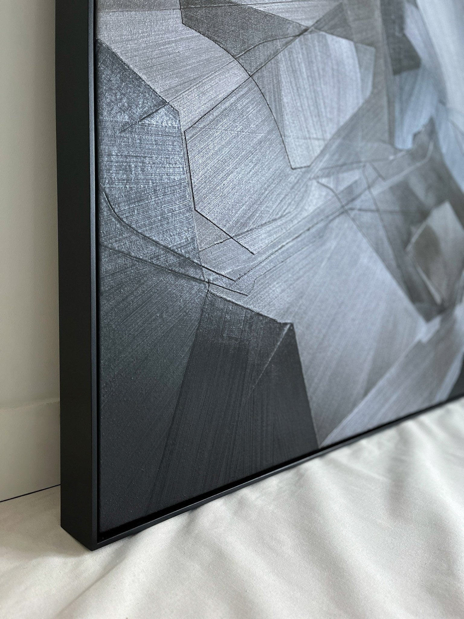 vipgallery Black & White Abstract Painting #CXA 015
