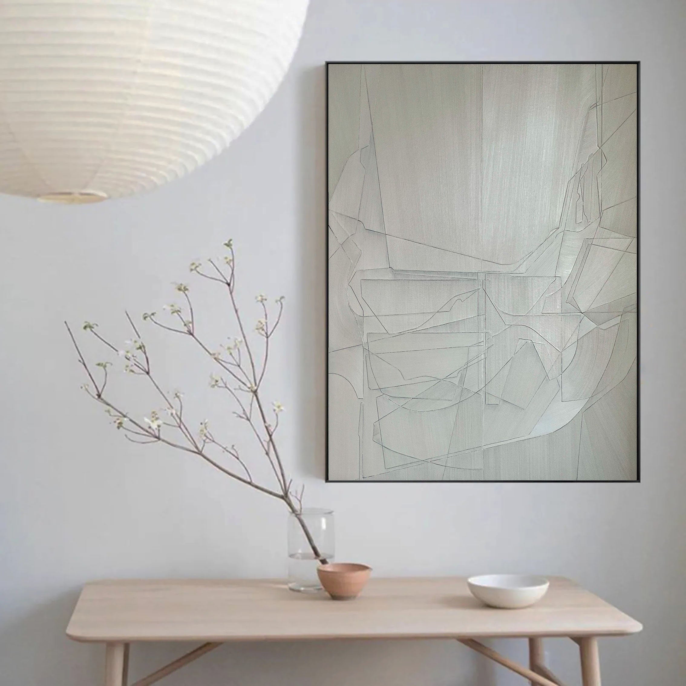 vipgallery Grey Minimalist Painting #CXA 007