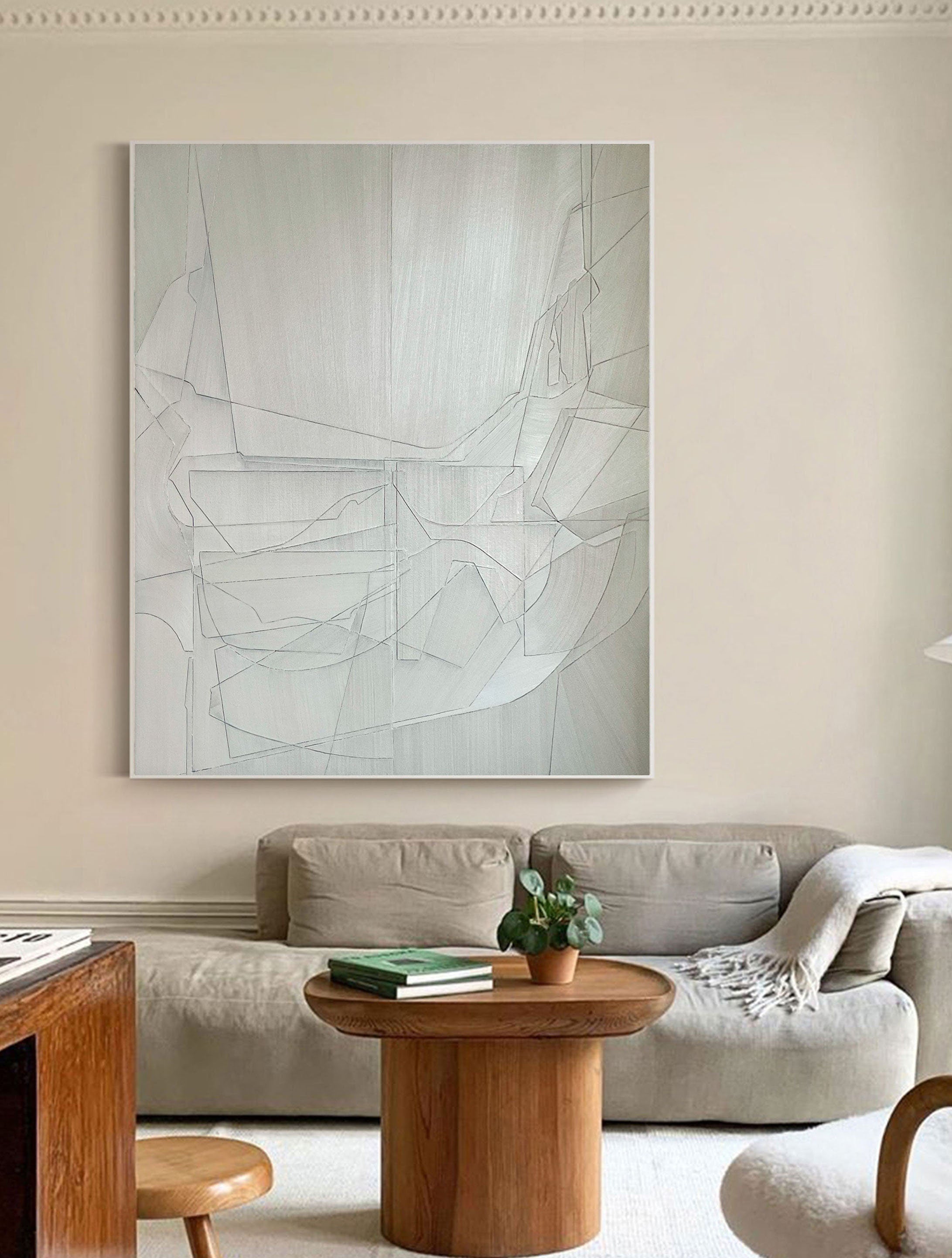 vipgallery Grey Minimalist Painting #CXA 007