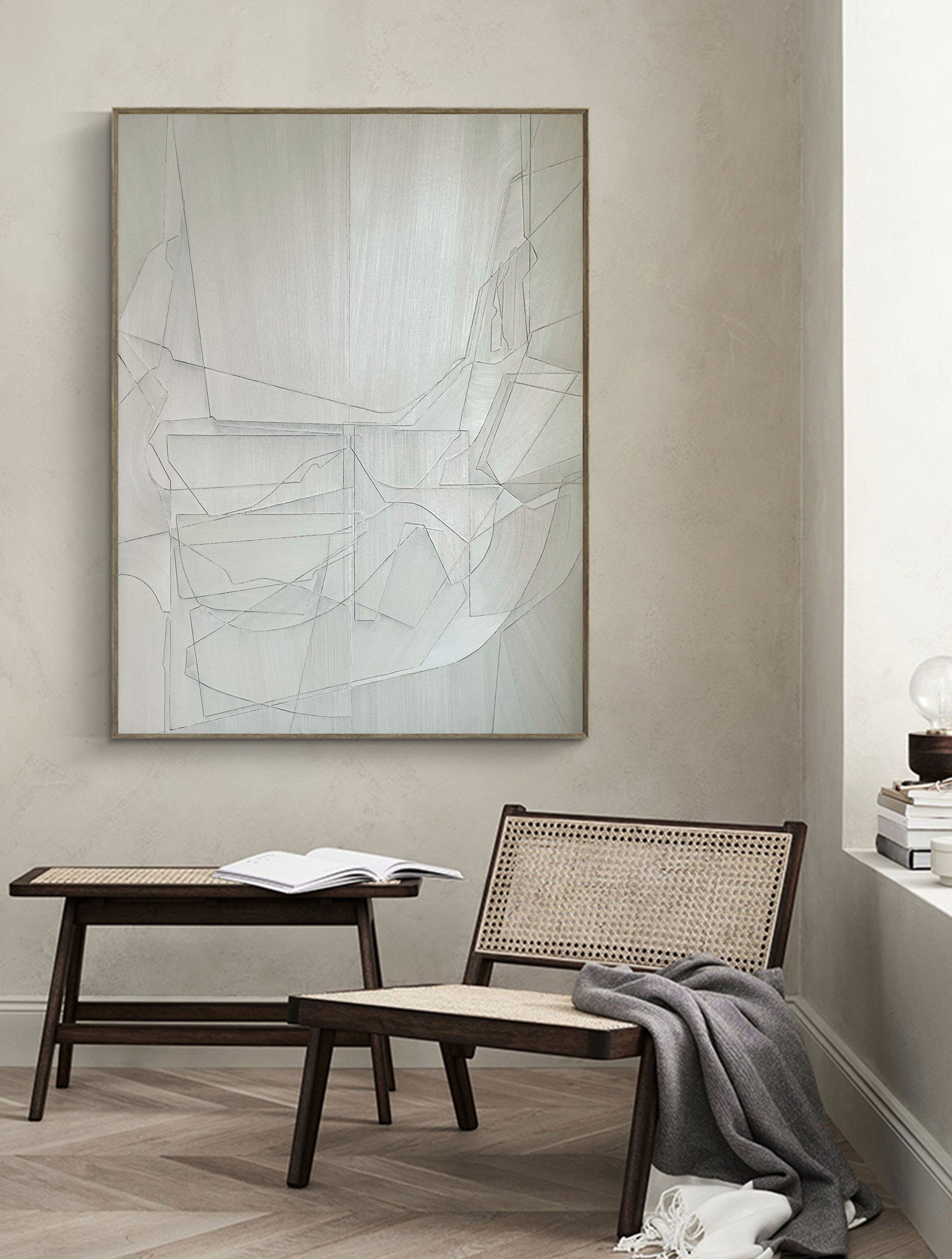 vipgallery Grey Minimalist Painting #CXA 007