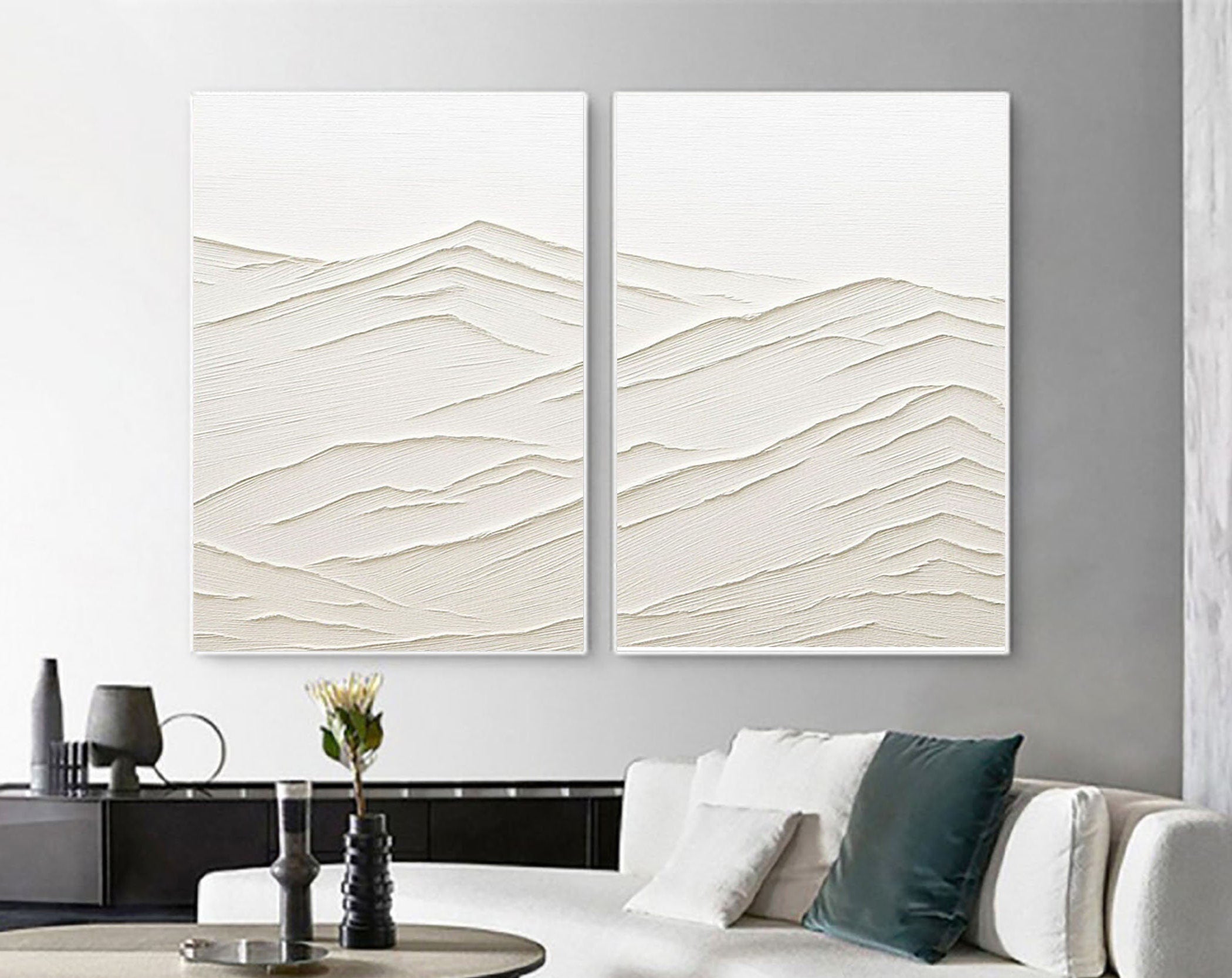vipgallery Abstract Tranquility Painting SET OF 2 #CXA 004