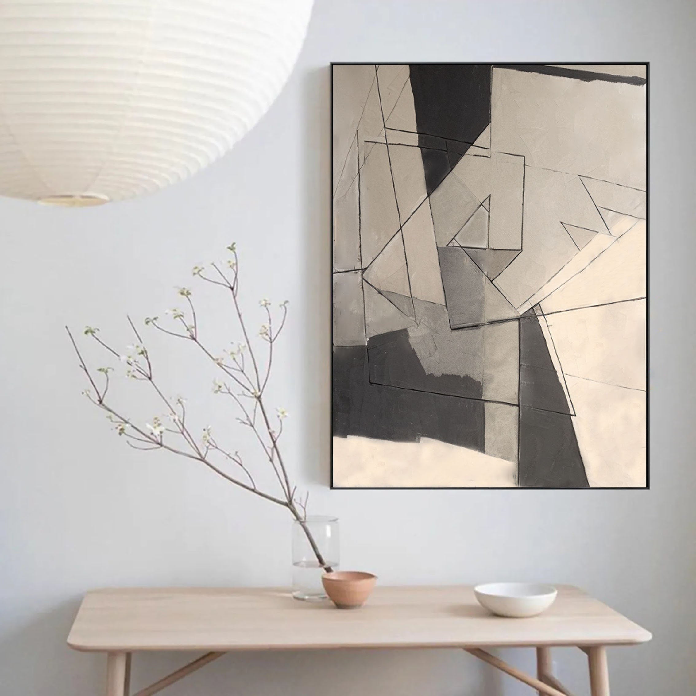 vipgallery Grey Minimalist Painting #CXA 009