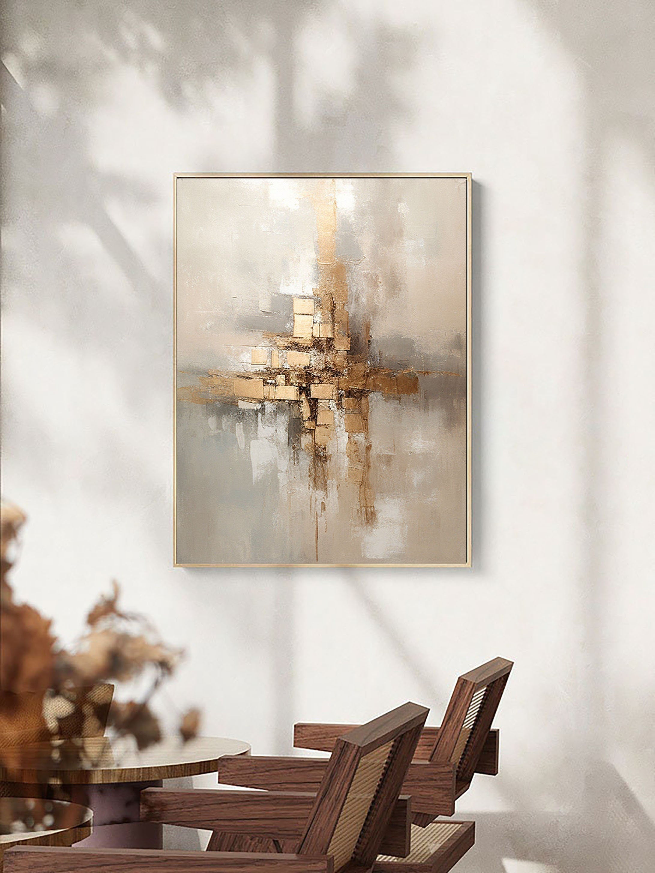 vipgallery Grey Minimalist Painting #CXA 005