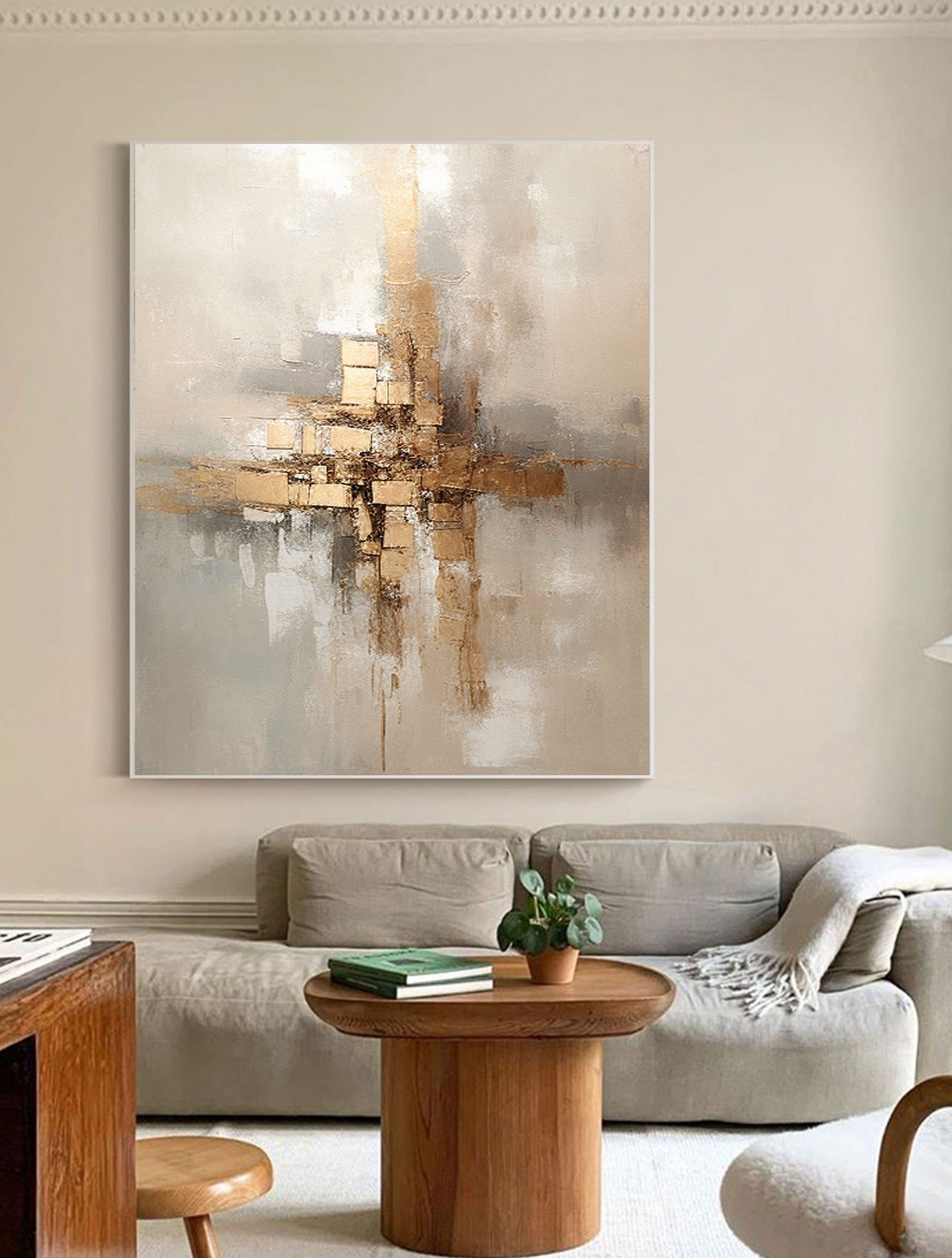 vipgallery Grey Minimalist Painting #CXA 005