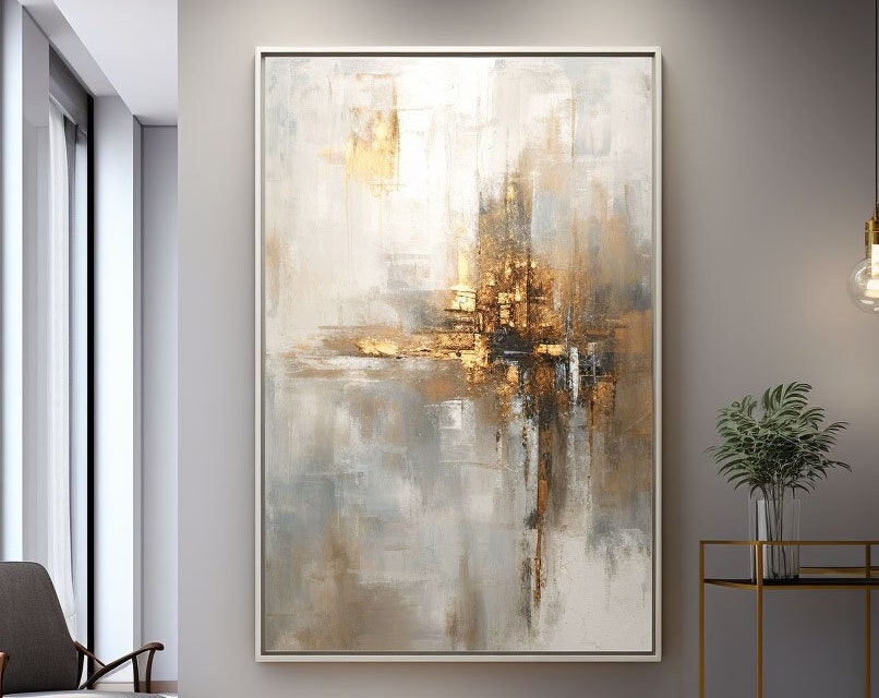 vipgallery Grey Minimalist Painting #CXA 006
