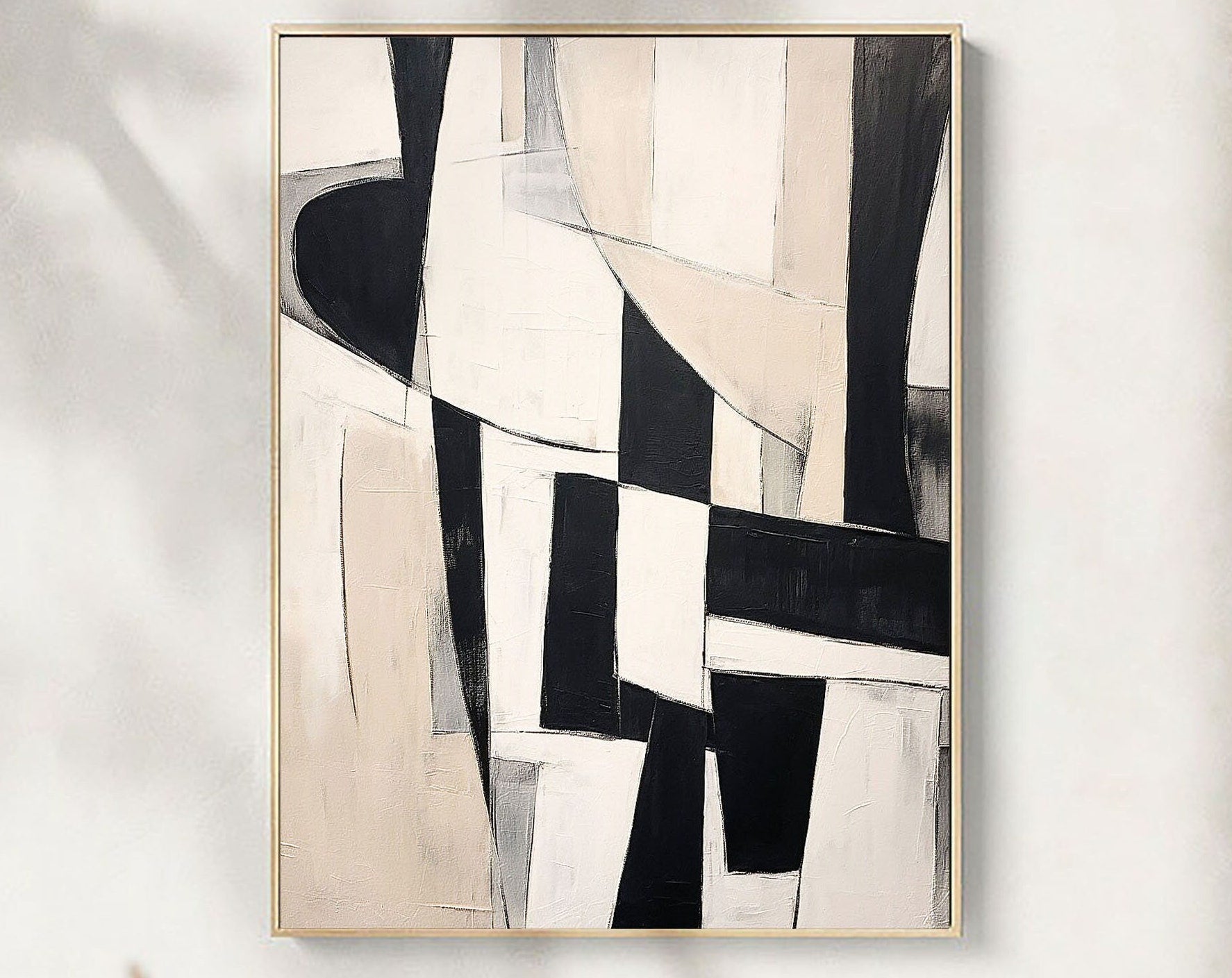 vipgallery Black & White Abstract Painting #CXA 022