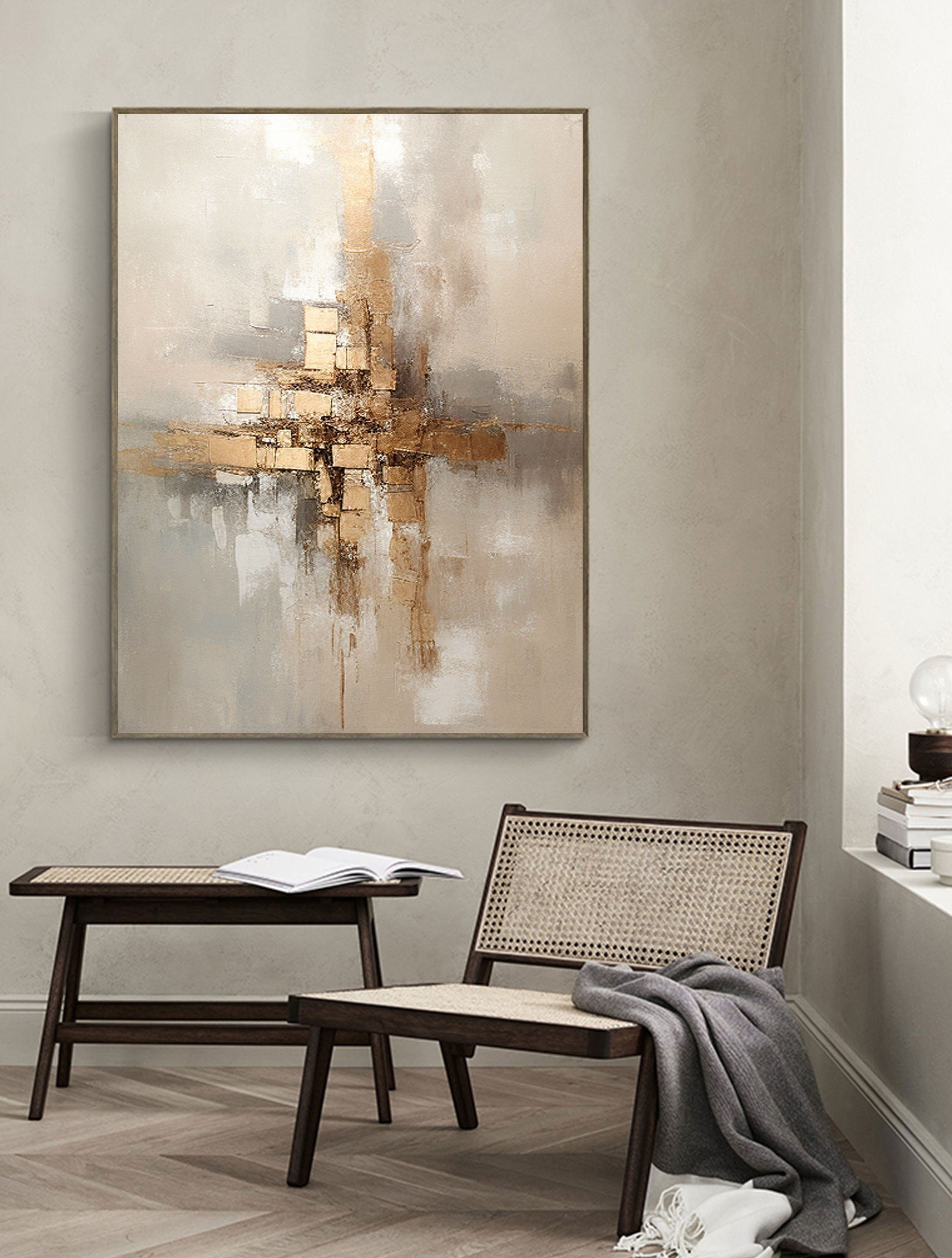 vipgallery Grey Minimalist Painting #CXA 005